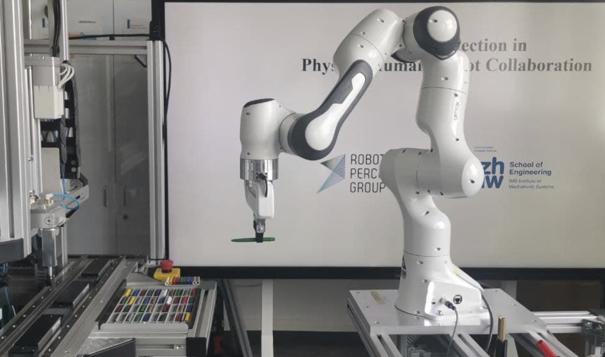 Improving safety in physical human-robot collaboration via deep metric learning